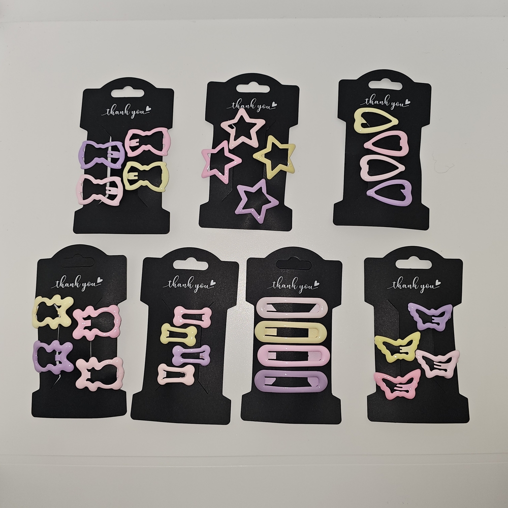 Colorful Kids Hair Clip Set Of Four - Select Style
